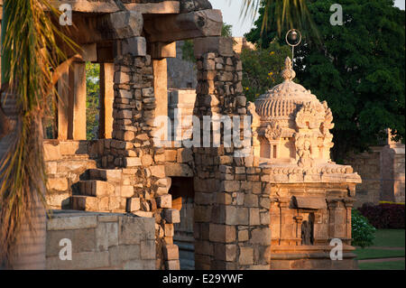 India, Tamil Nadu State, Gangaikondacholapuram, the Brihadisvara temple is part of the Great Living Chola Temples listed as Stock Photo