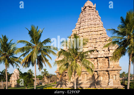 India, Tamil Nadu State, Gangaikondacholapuram, the Brihadisvara temple is part of the Great Living Chola Temples listed as Stock Photo