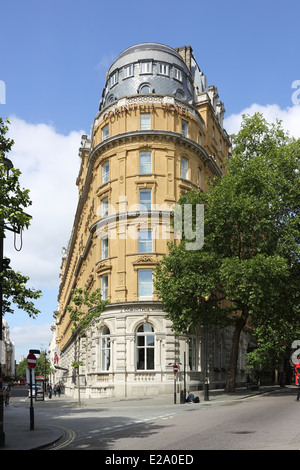 The Corinthia Hotel, on Whitehall Place, London. A 5 star luxury hotel close to Westminster and Downing Street Stock Photo