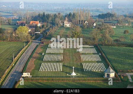 France, Calvados, Saint Desir, cemeteries of St Desir de Lisieux, british cemetery containing the remains of 598 Commonwealth Stock Photo