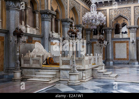 India, Andhra Pradesh state, Hyderabad, Chowmahalla palace, the throne Stock Photo