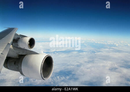 France, Martinique (French West Indies), fly over the Atlantic Ocean Stock Photo
