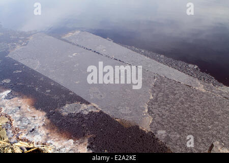 Kenya, Rift Valley, Magadi Lake (aerial view) Stock Photo