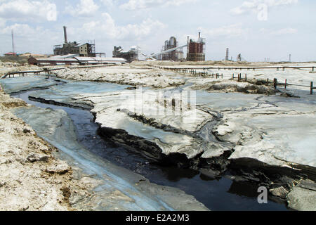 Kenya, Rift Valley, Magadi Lake, soda factory Stock Photo