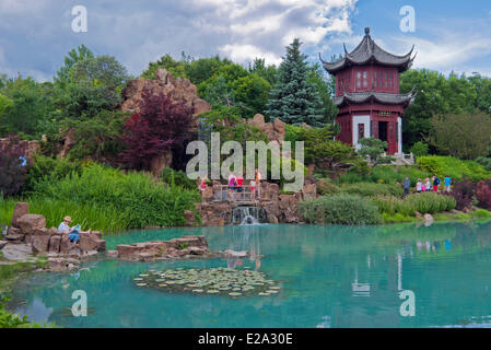 Canada, Quebec Province, Montreal, Botanical Garden, Chinese Garden Stock Photo