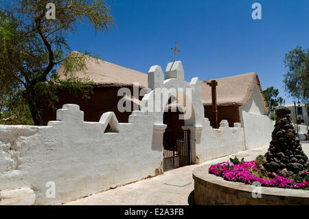 Chile, Antofagasta Region, El Loa province, Atacama Desert, oasis town of San Pedro Stock Photo