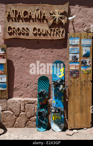 Chile, Antofagasta Region, El Loa province, Atacama Desert, oasis town of San Pedro Stock Photo