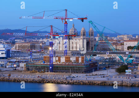 France, Bouches du Rhone, Marseille, european capital of culture 2013, 2nd District, Zone Euromediterranee dock of La Tourette, Stock Photo