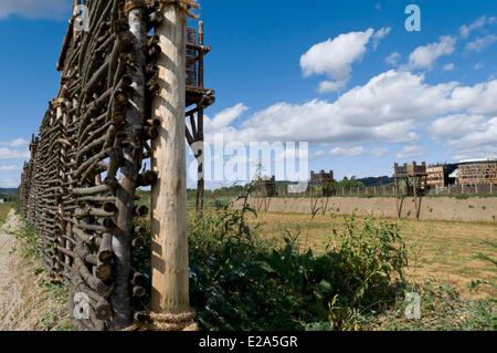 France, Cote d'Or, Alise Sainte Reine, MuseoParc d'Alesia by Bernard Tschumi in the plain of the final battle Stock Photo