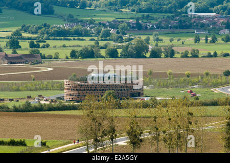 France, Cote d'Or, Alise Sainte Reine, MuseoParc d'Alesia by Bernard Tschumi in the plain of the final battle Stock Photo