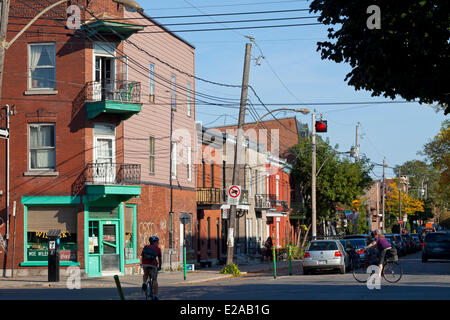 Canada, Quebec Province, Montreal, Mile End, famous jewish restaurant Wilensky's Light Lunch with the green front Stock Photo