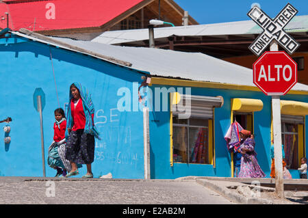 Mexico, Chihuahua state, Creel, called the Mexican Siberia (2330 m), this former camp workers of the railway is now the gateway Stock Photo