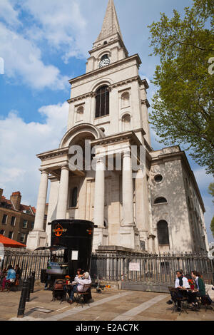 United Kingdown, London, East End District, Commercial Street, Christ Church Stock Photo