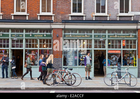 United Kingdown, London, East End District, Old Spitalfields Market Stock Photo