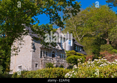France, Finistere, Pont Aven, Theodore Botrel's house Stock Photo