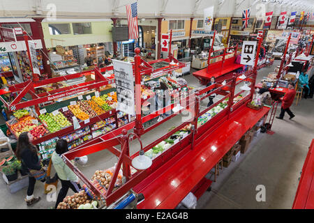 Canada, New Brunswick Province, Saint John, the farmers market, the oldest market in North America Stock Photo