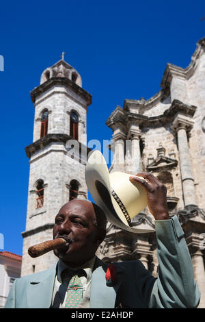 Cuba, Ciudad de La Habana Province, Havana, Habana Vieja district, listed as World Heritage by UNESCO, character of the Habana Stock Photo