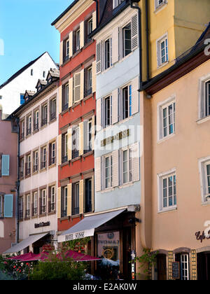 France, Bas Rhin, Strasbourg, feature : Felder's Alsace, facade of the Hotel Suisse Stock Photo