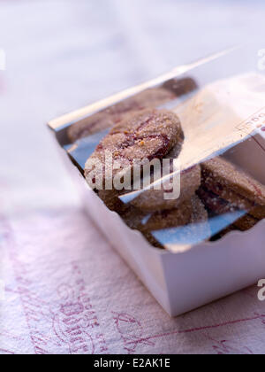 France, Bas Rhin, Strasbourg, feature : Felder's Alsace, biscuit pastry raspberry Litzler Vogel Stock Photo