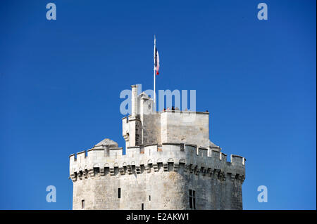 France, Charente Maritime, La Rochelle, old port, tour Saint Nicolas (Saint Nicolas tower) Stock Photo