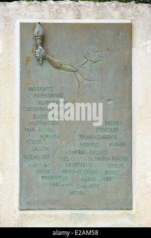 France, Charente Maritime, La Rochelle, monument to the Resistance 1940-1945, Allee du Mail (Mail Path) Stock Photo