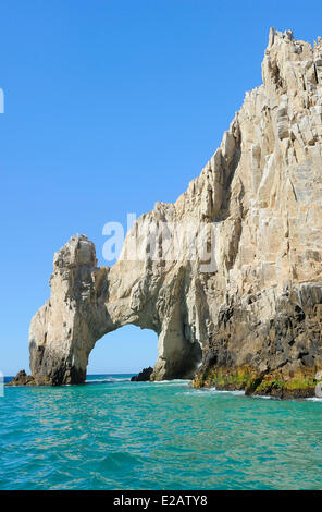 Mexico, Baja California Sur State, Sea of Cortez, listed as World Heritage by UNESCO, Cabo San Lucas, Land's End, El Arco Stock Photo