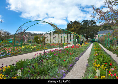 France, Eure, Giverny, Claude Monet Foundation, gardens of Monet's house Stock Photo