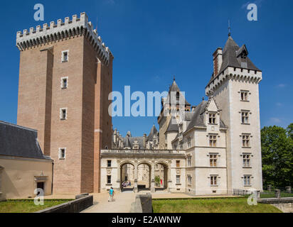 France, Pyrenees Atlantiques, Bearn, Pau, the 14th century Castle, King Henry IV's birthplace Stock Photo
