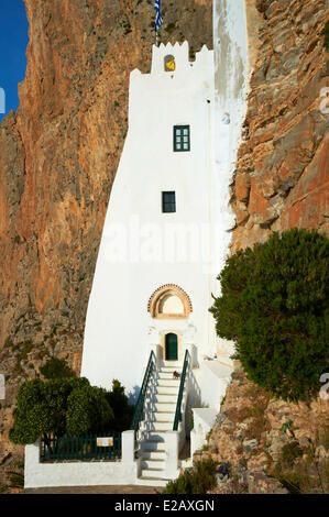 Greece, Cyclades, Amorgos Island, Hozoviotissa monastery Stock Photo