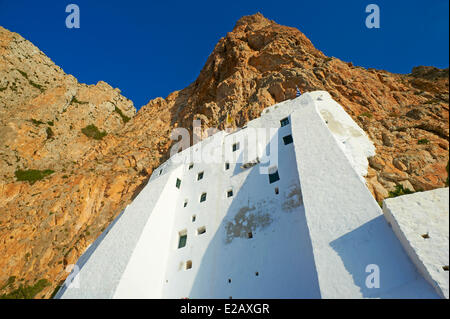 Greece, Cyclades, Amorgos Island, Hozoviotissa monastery Stock Photo