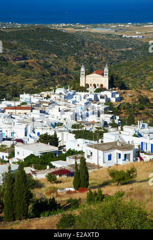 Greece, Cyclades, Paros Island, Lefkes, traditional village Stock Photo