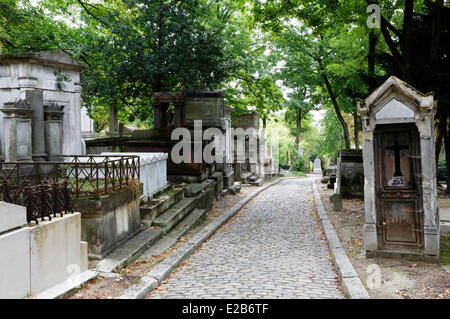France, Paris, Pere Lachaise cemetery Stock Photo