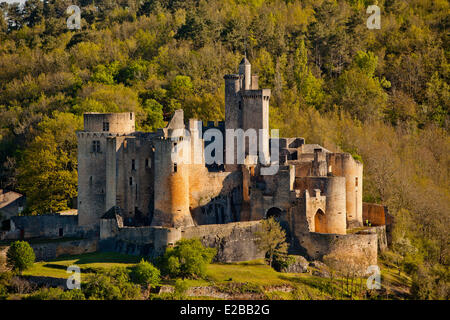 France, Lot et Garonne, Bas Quercy, Fumel, Chateau de Bonaguil Stock Photo