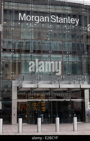 Morgan Stanley Bank, Canary Wharf Stock Photo - Alamy