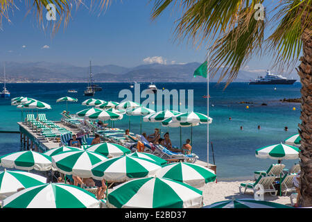France, Alpes Maritimes, Antibes, Garoupe Beach Stock Photo
