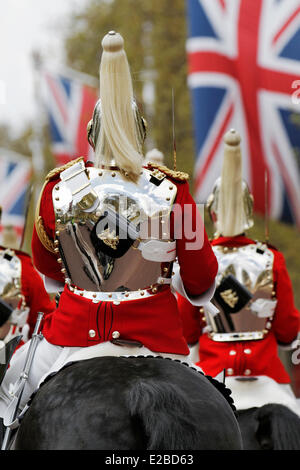 United Kingdom, London, Westminster borough, Horse Guards Parade, the Life Guards changing the guard