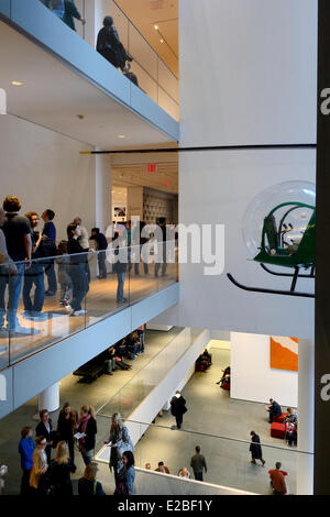 United States, New York City, Manhattan, Midtown, Museum of Modern Art (MoMa), helicopter Bell 47D1 Stock Photo