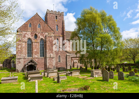 Dore Abbey, a former Cistercian abbey in the village of Abbey Dore in the Golden Valley, Herefordshire, Wales, United Kingdom, Stock Photo