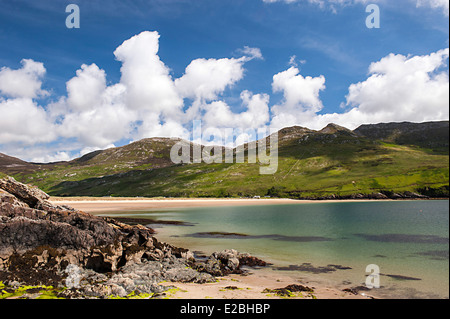 Leenan Head with Leenan Beach, Inishowen Peninsula, County Donegal, Ireland Stock Photo