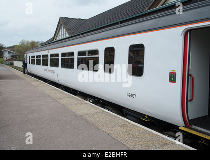 train at Cromer Railway Station Stock Photo