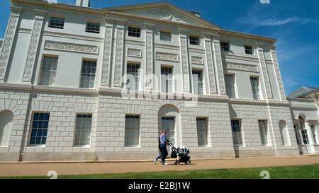 Exterior front view of newly renovated Kenwood House in Hampstead London UK  KATHY DEWITT Stock Photo