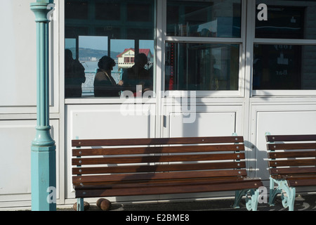 Amusement arcade at Mumbles pier in South wales Stock Photo