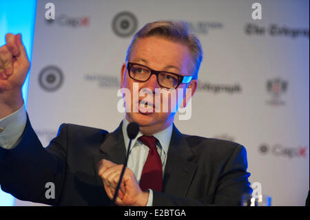 London, UK. 18th June, 2014. Michael Gove Education Secretary at the Margaret Thatcher Conference on Liberty 18th June 2014 Guildhall London uk Credit:  Prixnews/Alamy Live News Stock Photo
