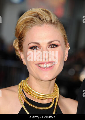 Los Angeles, California, USA. 17th June, 2014. ANNA PAQUIN attending the Seventh and Final Season premiere of the HBO series 'True Blood' held at the TCL Chinese Theatre. Credit:  D. Long/Globe Photos/ZUMAPRESS.com/Alamy Live News Stock Photo