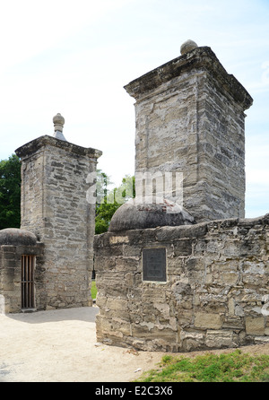 Historic City (2) Gate leading to the fort. The gate led to access across the moat provided a single point of entry to the fort. Stock Photo