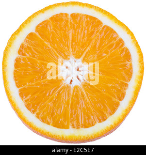 Juicy orange isolated on white background Stock Photo