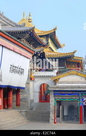 China, Qinghai, Amdo, Xining surroundings, Kumbum monastery (Ta'er Si) Stock Photo