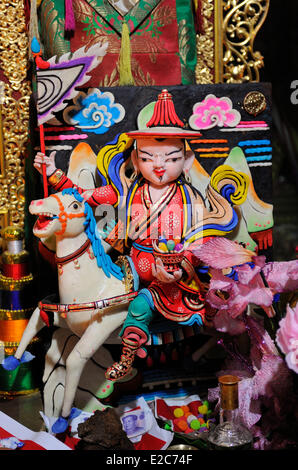 China, Qinghai, Amdo, Xining surroundings, Kumbum monastery (Ta'er Si), Golden Tiled Temple, Yak butter sculpture Stock Photo