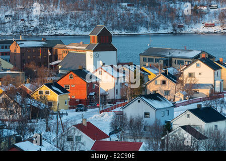 Norway, Finnmark, Kirkenes, general view of the city Stock Photo