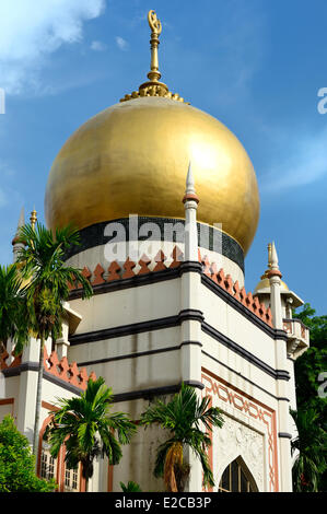 Singapore, Kampong Glam district, the Sultan mosque Stock Photo